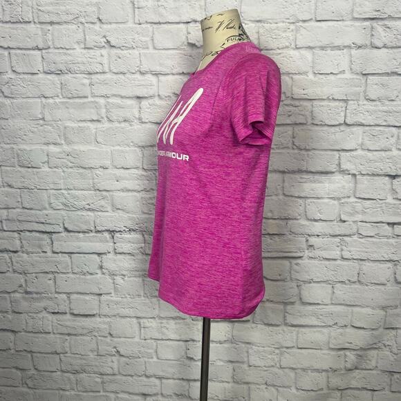 Under Armour Pink Women's T-Shirt - Picture 3 of 7